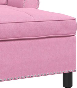 vidaXL Χαλάρωση με μαξιλάρι Ροζ 91 x 157 x 91 εκ. ύφασμα