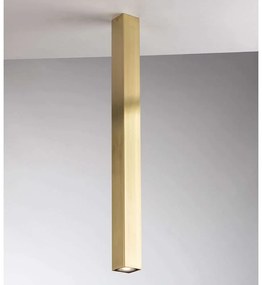 Φωτιστικό Οροφής - Πλαφονιέρα Fluke I-FLUKE-PLQ75 ORO 1xGU10 6x6x75cm Gold Luce Ambiente Design Μέταλλο