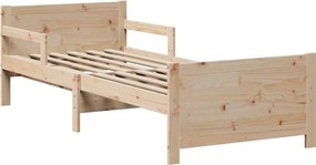 vidaXL Σκελετός Κρεβατιού Καφέ 80 x 200 cm Επεξεργασμένο ξύλο