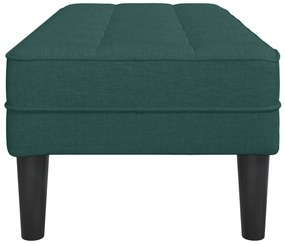 vidaXL Παγκάκι Σκούρο Πράσινο 113x57x39 εκ. Υφάσματος