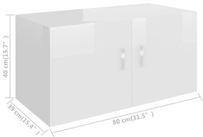 ΝΤΟΥΛΑΠΙ ΕΠΙΤΟΙΧΙΟ ΓΥΑΛΙΣΤΕΡΟ ΛΕΥΚΟ 80X39X40 ΕΚ. ΜΟΡΙΟΣΑΝΙΔΑ 802801