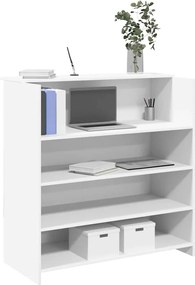 vidaXL Γραφείο Υποδοχής Λευκό 100x50x103,5 εκ. από Τεχνητό Ξύλο