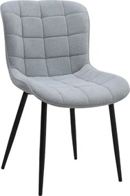 Σετ τραπεζαρία 5τμχ Rubes - Chiara Megapap χρώμα λευκό - γκρι Ø100x78εκ.