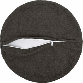vidaXL Κάλυμμα Μαξιλαριού 6 pcs HEERLEN Σκούρο Γκρι Ø 40 cm Μπουκλέ