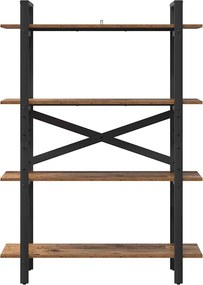 vidaXL Ράφι Βιβλίων 4 επιπέδων 100 x 33,5 x 140 εκ Επεξεργασμένο Ξύλο