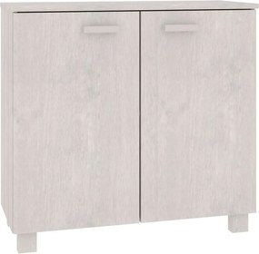 vidaXL Ντουλάπι HAMAR Λευκό 85 x 35 x 80 εκ. από Μασίφ Ξύλο Πεύκου