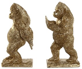 Bokstøtte Home ESPRIT Ρητίνη Γορίλας 13 x 12,5 x 24 cm