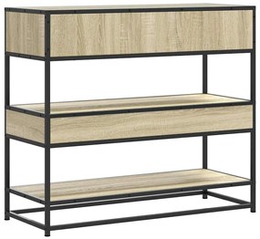 vidaXL Τραπέζι Κονσόλα Sonoma Δρυς 90x35x80 εκ. Επεξεργασμένο Ξύλο