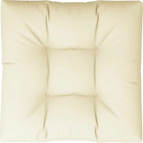vidaXL Μαξιλάρι Παλέτας Κρεμ 70 x 70 x 12 εκ. Υφασμάτινο