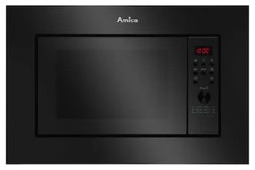 Amica AMGB20E2GB F-TYPE Εντοιχιζόμενος Φούρνος Μικροκυμάτων με Grill 20lt Μαύρος