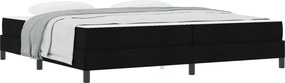 vidaXL Κρεβάτι με ελατήρια Μαύρο 200 x 200 cm ύφασμα