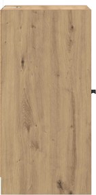 vidaXL Πλαϊνό γραφείο artisan δρυς 35 x 37 x 76 εκ Επεξεργασμένο ξύλο