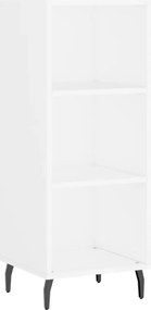 vidaXL Ντουλάπι Λευκό 34,5 x 34 x 180 εκ. από Επεξεργασμένο Ξύλο