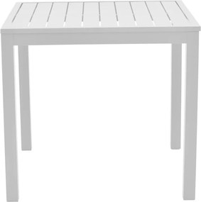 Τραπέζι Kliton  αλουμινίου λευκό 80x80x74εκ 80x80x74 εκ.