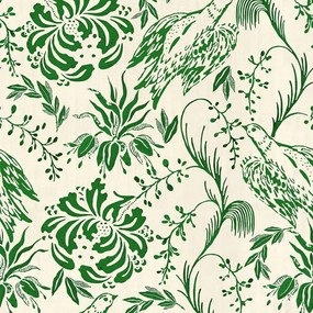 Ταπετσαρία Folk Embroidery Fern Green WP30015 Green MindTheGap 52x1000cm