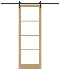 vidaXL Συρόμενη Πόρτα  με Σετ Υλικών 'ORKDAL'83x232 cm