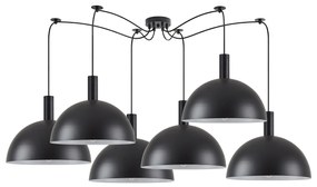 Φωτιστικό Οροφής  SE21-BL-4-BL6-MS40 ADEPT TUBE Black Metal Shade Pendant+ - 77-8498 - 51W - 100W - 77-8498