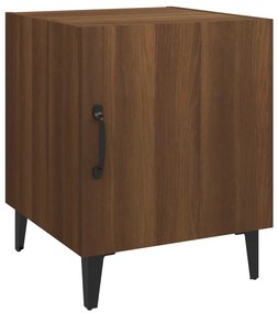 vidaXL Κομοδίνα 2 τεμ. Καφέ Δρυς από Επεξεργασμένο Ξύλο