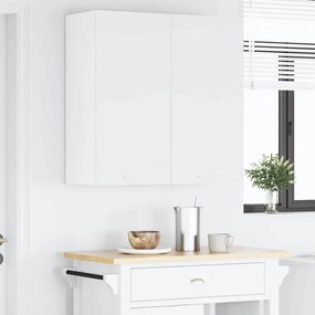 vidaXL Κρεμαστό ντουλάπι Λευκό 80 x 31 x 80 εκ. Επεξεργασμένο Ξύλο