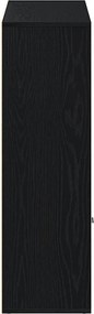 vidaXL Βιβλιοθήκη Μαύρη Δρυς 98x29x97,5 εκ. από Τεχνητό Ξύλο
