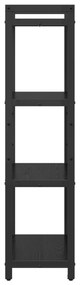 vidaXL Βιβλιοθήκη Μαύρη δρυς 60 x 30 x 118 εκ Επεξεργασμένο ξύλο