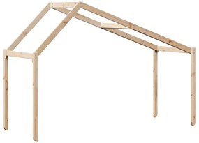 vidaXL Οροφή Κρεβατιού Παιδική 213x95,5x144,5 εκ. Μασίφ Ξύλο Πεύκου