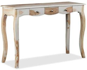 vidaXL Κονσόλα Τραπέζι με 3 Συρτάρια 110x40x76 εκ. Μασίφ Ξύλο Ακακίας
