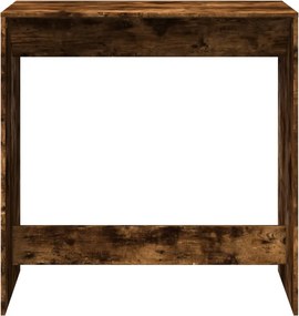 vidaXL Τραπέζι Μπαρ Καπνιστή Δρυς 102x50x103,5εκ. Επεξεργ. Ξύλο