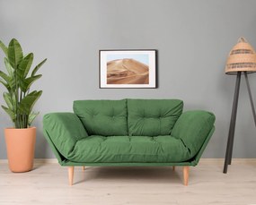 Τριθέσιος Καναπές Κρεβάτι Πράσινο BUTULA 85x200x80