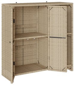 vidaXL Ντουλάπα Αποθήκευσης Μπεζ 100x36x102 εκ Ρατάν
