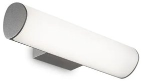 Απλίκα Φωτιστικό Τοίχου LED 9,5W Ανθρακί ΙΡ44 4000Κ Etere 172408 Ideal Lux 172408