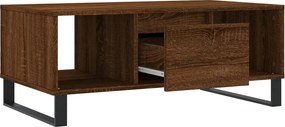 vidaXL Τραπεζάκι Σαλονιού Καφέ Δρυς 90x50x36,5 εκ. Επεξεργασμ. Ξύλο