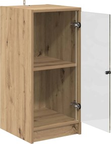 vidaXL Πλαϊνό γραφείο artisan δρυς 35 x 37 x 76 εκ Επεξεργασμένο ξύλο