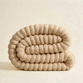 Γούνινη Κουβέρτα Καναπέ (100x150) Melinen Persa Beige
