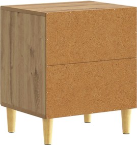vidaXL Κομοδίνο 2 τεμ. Artisan Δρυς 43 x 34,5 x 50 εκ