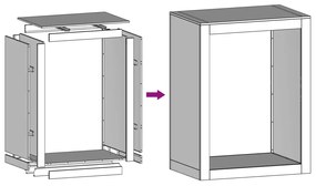 ΡΑΦΙΕΡΑ ΚΑΥΣΟΞΥΛΩΝ 60X40X80 ΕΚ. ΑΠΟ ΑΝΟΞΕΙΔΩΤΟ ΑΤΣΑΛΙ 851000