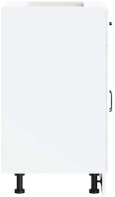 vidaXL ντουλάπι βάσης κουζίνας Kalmar Λευκό από Επεξεργασμένο Ξύλο