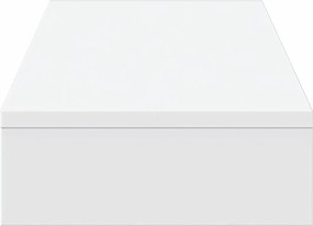 vidaXL Βάση Οθονών Λευκή 100x27x10 εκ. από Επεξ. Ξύλο