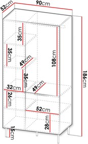Ντουλάπα Almera δίφυλλη