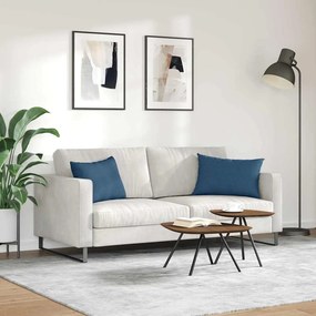 vidaXL Μαξιλάρι Καναπέ 2 pcs Μπλε 60 x 40 cm ύφασμα