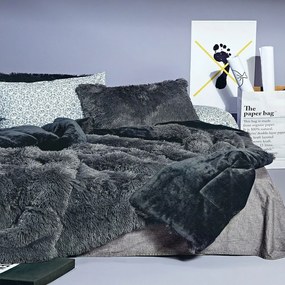 Κουβερτοπάπλωμα Γούνινο Calore 30 Denim Kentia Υπέρδιπλo 220x240cm 100% Hollowfiber