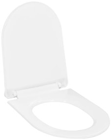 vidaXL Κάλυμμα Λεκάνης με Soft Close &amp; Quick Release Λευκό