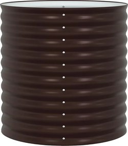 vidaXL Ανεβασμένο Κρεβάτι Καφέ 80 x 80 x 81 cm Ατσάλι