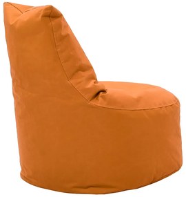 Πουφ πολυθρόνα Norm PRO pakoworld υφασμάτινο αδιάβροχο πορτοκαλί