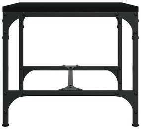 Βοηθητικά Τραπέζια 2 τεμ. Μαύρα 40x40x35 εκ. Επεξεργασμένο Ξύλο - Μαύρο