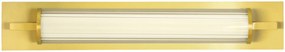 Απλίκα Μπάνιου Ανθυγρή IP44 58cm228w Led 1110lm 3000K Warm White 120° Γυαλί με Χρυσό Ματ Viokef Frida 4277900