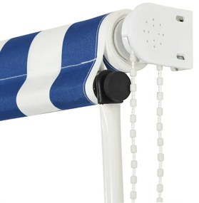 vidaXL Τέντα Συρόμενη Μπλε / Λευκό 250 x 150 εκ.