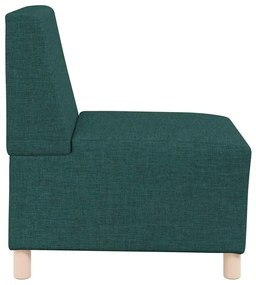 vidaXL Μοναδικός Καναπές χωρίς Χερούλια 2 pcs Σκούρο πράσινο