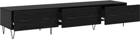 vidaXL Ντουλάπι TV Μαύρη δρυς 150 x 36 x 30 εκ Επεξεργασμένο ξύλο