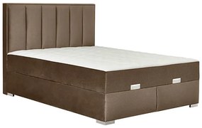 Bed Hugo with Mattress Ανοιχτό Καφέ, 140x200 εκ.